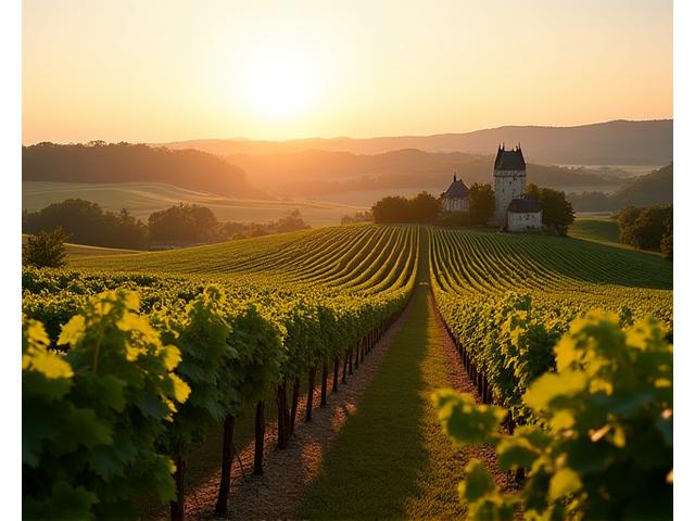 Vignes et châteaux en Bourgogne